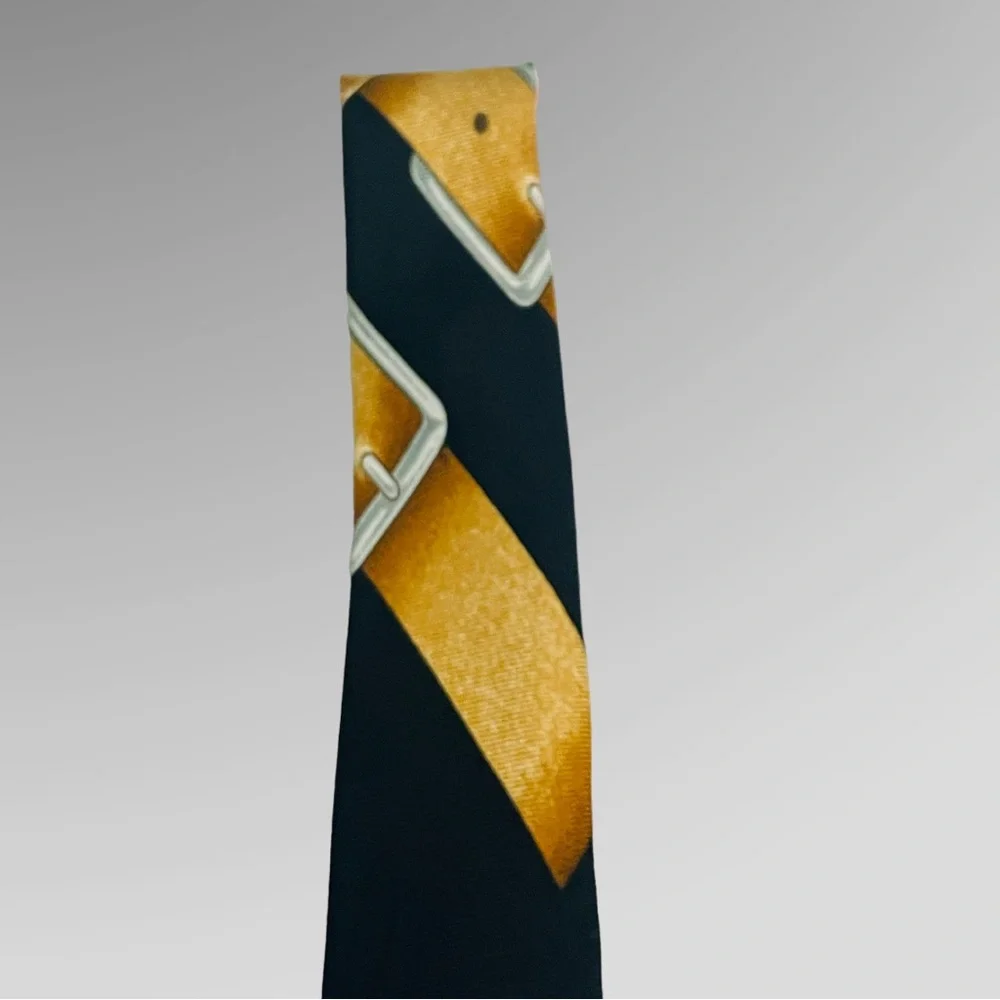 New! HERMES RARE HERMES H d’ ORIGNY MENS EQUESTRIAN SILK TIE